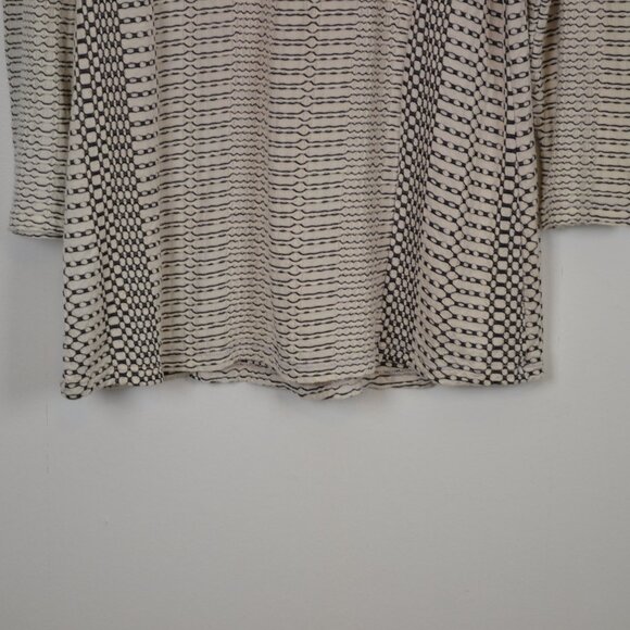 Tianello By Steve Barraza Womens L Pullover Textured Knit Stretch Tunic Top - Picture 6 of 9